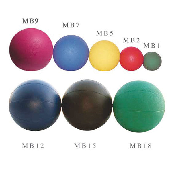 Medicine Balls, Set of 5-1,2,5,7,9 lbs
