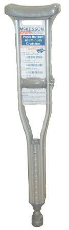 MCK Crutch, Adjustable Adult Aluminum 5'2"-5'10"