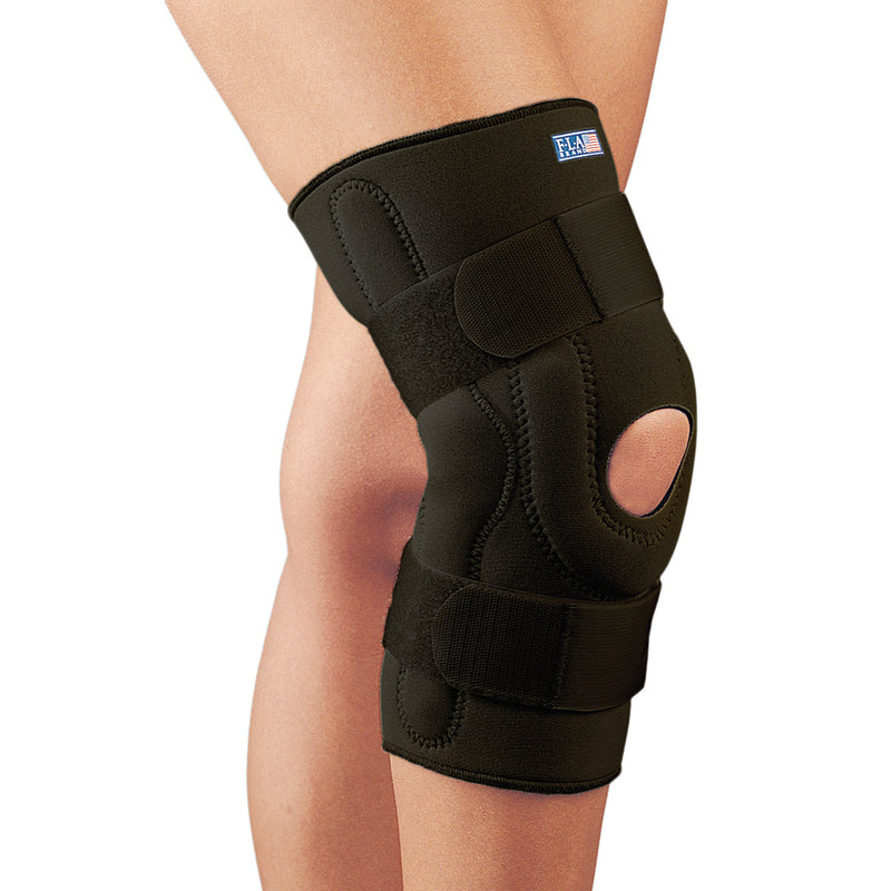 Safe-T-Sport® Neoprene Wrap-Around Hinged Knee Support
