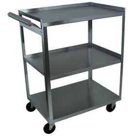 Ideal Cart, Stainless Steel, 3 Shelf, with Handle