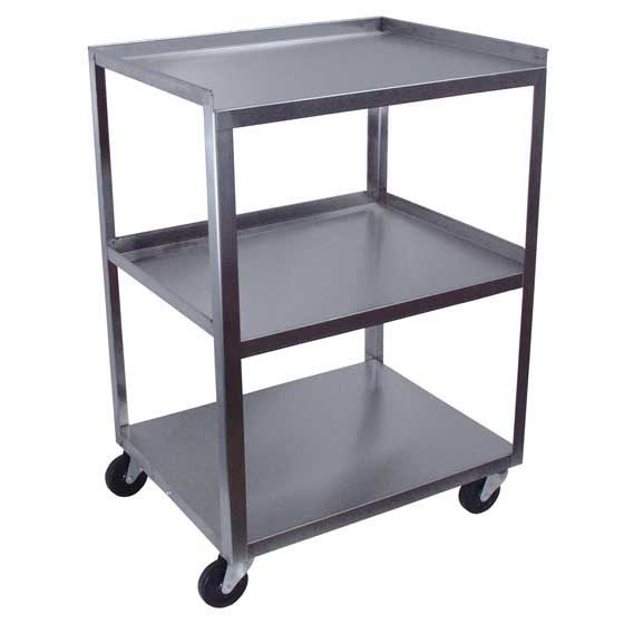 Ideal Cart, Stainless Steel, 3 shelf 16"D x 21"W x30"H